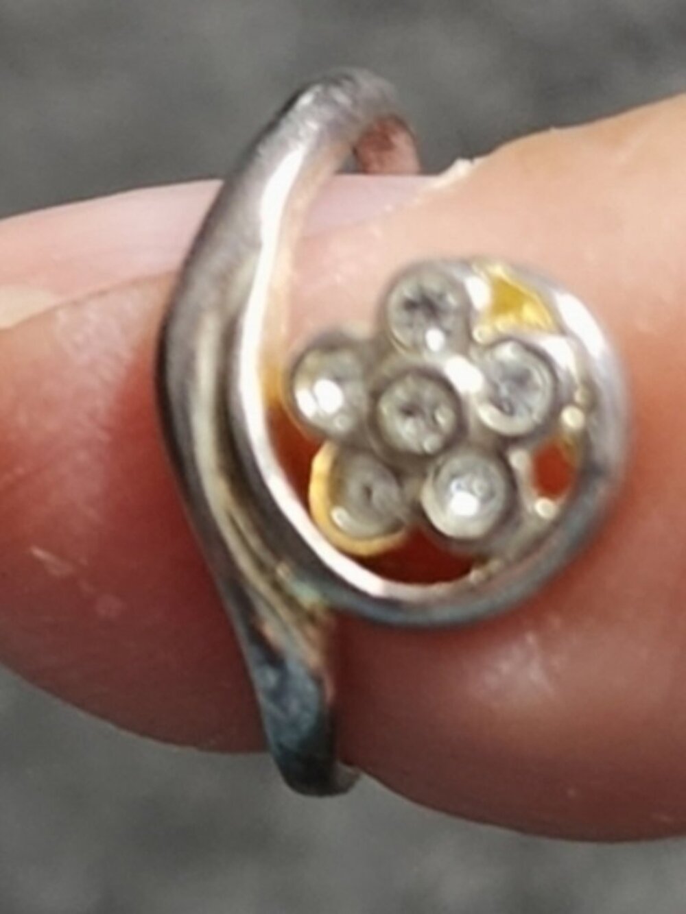 💥4 for $20💥Silvertone Floral Toe Ring